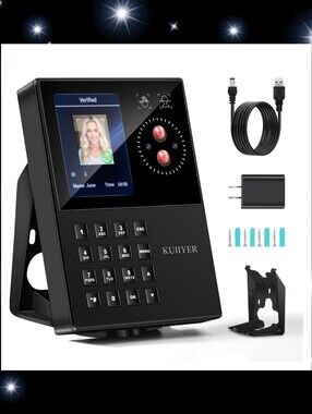 KUIIYER Biometric Face Recognition (Face ,palm,password )Time Clock
